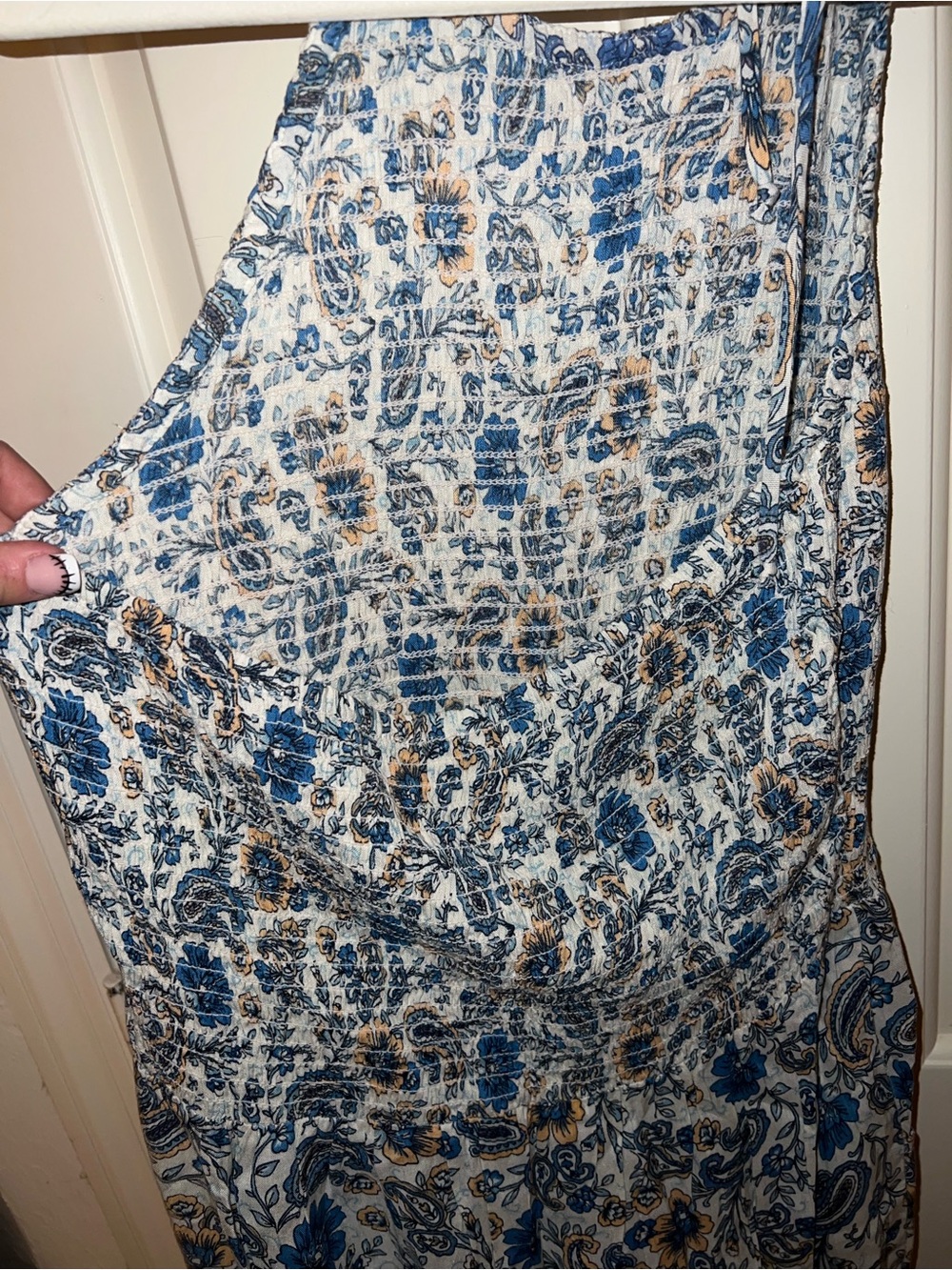 Patrons of peace medium paisley printed jumpsuit - Picture 4 of 6